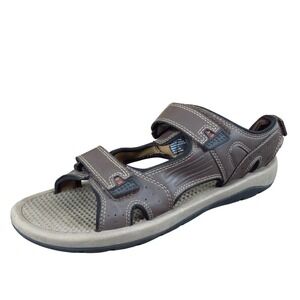 Khombu Noah Men's Size 10 Brown Synthetic‎ Sport Sandals Outdoor Comfort Walking